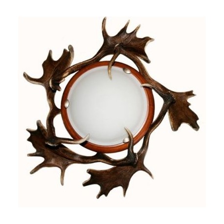 Plafoniera in corna di daino