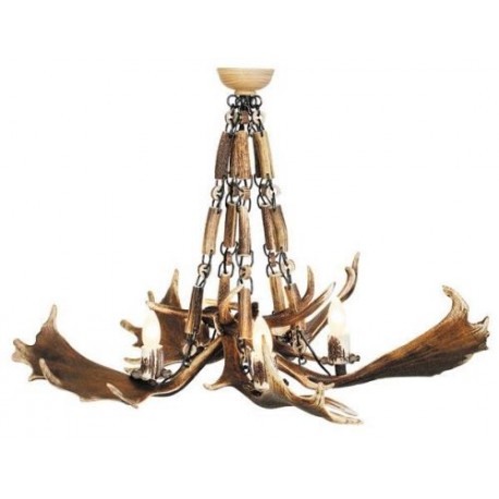 Lampadario corna di daino Lampadario corna di daino