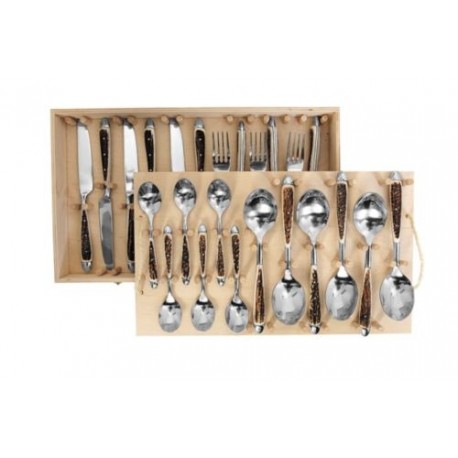 Set posate - servizio x 6 - cervo piatte