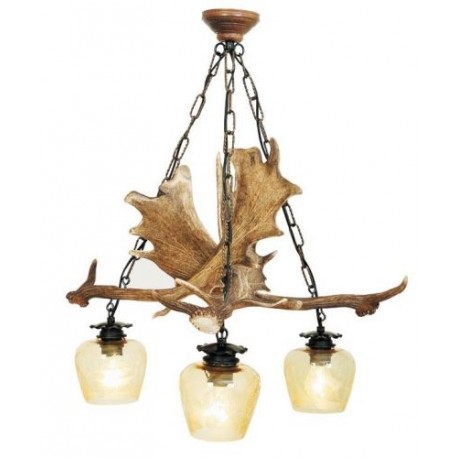 Lampadario corna di daino Lampadario corna di daino