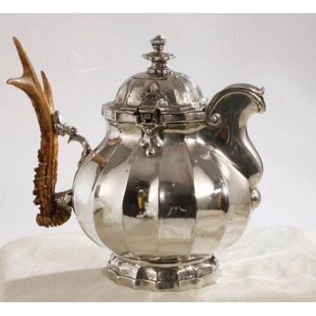 Porta candela in peltro - cinghiale