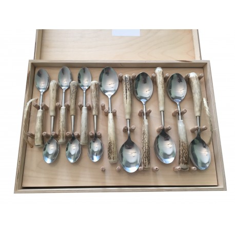 Set posate - servizio x 6 - cervo tonde