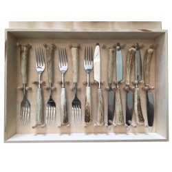 Set posate - servizio x 6 - cervo tonde