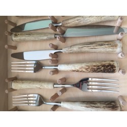 Set posate - servizio x 6 - cervo tonde