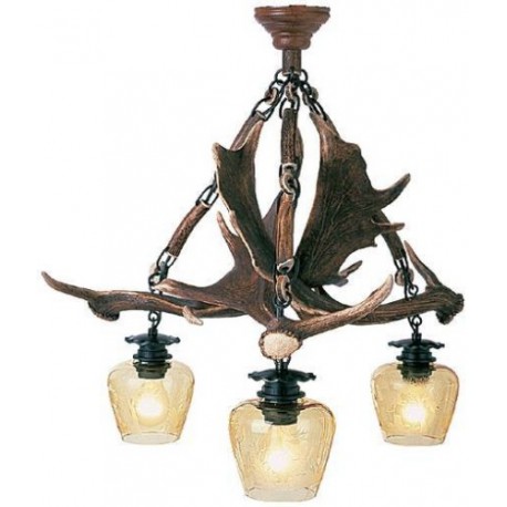 Lampadario corna di daino Lampadario corna di daino