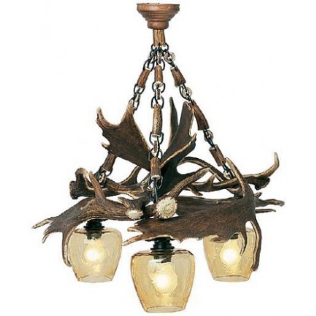 Lampadario corna di daino Lampadario corna di daino